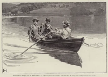 Illustratie voor A Flash of Summer, door Mrs W K Clifford